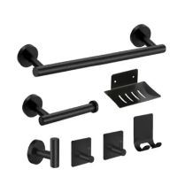 Stainless Steel Bathroom Hardware Set Robe Hook Towel Rail Bar Rack Bar Shelf toilet paper holder Bathroom accessories sets