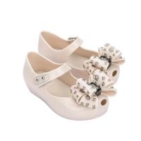 Childrens Summer Shoes Mini Melissa Sparkle Bowknot fashion sandals Kids Girls Beauty and the beast rose jelly shoes MN067