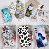 เคสโทรศัพท์ปลอกสำหรับ Samsung M34 Galaxy M34 5G M346B 2023แฟชั่นใสนุ่มซิลิโคนโปร่งใสปกป้องกล้องติดกันชนสำหรับ Samsung M 34เคลือบเคสโทรศัพท์