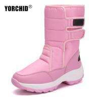 YORCHID ผู้หญิง รองเท้าแพลตฟอร์มรองเท้ากันน้ำรองเท้าบูทกำมะหยี่สีสันสดใส Snow Boot รองเท้าสตรี