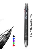 6 Colors Pen Creative Multicolor Ballpoint Pen With  5 Colors Ball Pen 1 Automatic Pencil Multifunction Pen Office School Supply