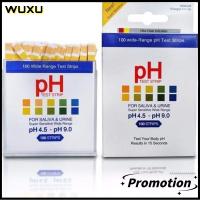 WUXU 100ct ความแม่นยำสูง แถบทดสอบ PH 4.5-9.0 ความไวสูง ชุดทดสอบน้ำ สากลสากลสากล กระดาษลิตมัส ความเป็นกรดของร่างกายและความเป็นด่าง