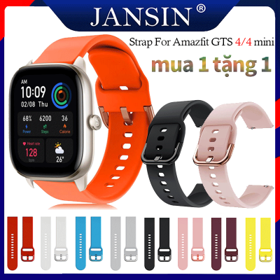 jansin สาย Amazfit GTS 4 mini สายนาฬิกาข้อมือซิลิโคน mazfit GTS 4 นาฬิกาอัจฉริยะ สายนาฬิกา amazfit gts4 /gts 4mini