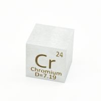 ✖ Chromium Cr Inch Cube 25.4x25.4x25.4 mm High Purity Element Density Chrome Exquisite Metal Collection for Science and Gifts