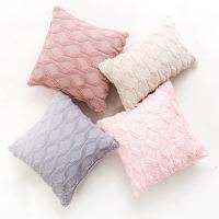 [FAZOZO Home Textile Store] Inyahome Soft Plush โยนหมอนหรูหรากำมะหยี่ตกแต่ง Cushion Sham สำหรับโซฟาห้องนั่งเล่นโซฟาเตียง Faux Fur Square