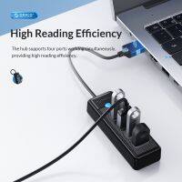 ORICO USB 3.0 HUB อะแดปเตอร์  ขับเคลื่อน พร้อมอินเตอร์เฟสแหล่งจ่ายไฟ USB Extender multi 4 Port ตัวแยกสัญญาณ USB2.0 OTG Splitter