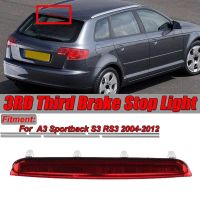 รถสีแดงระดับสูงไฟเบรค LED ที่สามอุปกรณ์ตัดไฟหางด้านหลังสำหรับ-Audi A3 Sportback S3 RS3 2004-2012 8P4945097C