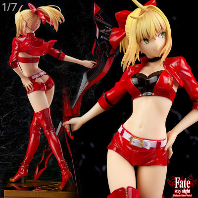 Figure ฟิกเกอร์ จากการ์ตูนเรื่อง Fate Stay Night Grand Order เฟท สเตย์ ไนท์ มหาสงครามจอกศักดิ์สิทธิ์ Saber Nero Claudius Caster เซเบอร์ แคสเตอร์ จักรพรรดิ์ เนโร เกลาดิอุส แคสเตอร์ 1/7 ชุดนักแข่งรถ TYPE MOON Racing Ver Anime Hobby โมเดล ตุ๊กตา อนิเมะ