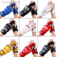 Boxing Gloves Half Finger Competitive Sanda Muay Thai Adult Half Finger Goods Set Gloves Gym Gloves Boxing Hand Wraps