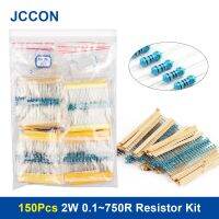 150Pcs 2W 0.1~750R Metal Film Resistor Assorted Kit 30Values x 5Pcs=150Pcs Sample Kit Color Ring Resistance 0.1R 1R 2R