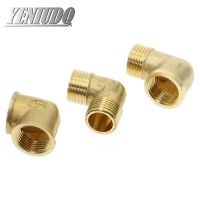 1/8" 1/4" 3/8" 1/2" 3/4" 1" Female x Male Thread 90 Deg Brass Elbow Pipe Fitting Connector Coupler For Water Fuel Copper adapter Pipe Fittings  Access