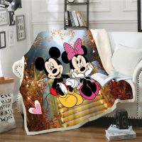 Cartoon Mickey Blanket Soft Warm Coral Fleece Blanket Sheet Bedspread Sofa Throw Light Thin Mechanical Wash Flannel Blankets