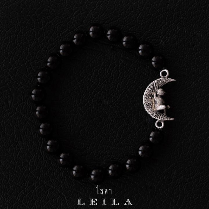 leila-amulets-กระต่ายซบจันทร์-พร้อมกำไลหินฟรีตามรูป