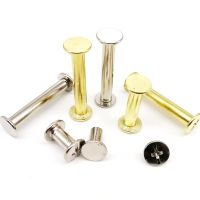 M5x5-150mm Golden Silver Carbon Steel Leather Bag Belt Photo Scrapbook Album Book Post Binding Chicago Screw Nail Rivet Bolt Screw Nut Drivers