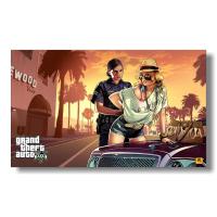 Grand Theft Auto V Video Game GTA 5 Art Poster Print Wall Art for Living Room Home Decor Posters and Prints