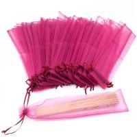 【YF】▽◊∈  10Pcs/Lot Wedding Top Silk for Hand Fans Organza bag shipping