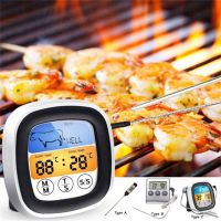 Digital BBQ Cooking Oven Thermometer Meat Kitchen Food Temperature Meter for Grill Timer Function with Stainless Steel Probe