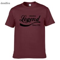 Fashion Legend Since 1976 T-Shirt Funny 41st Birthday Gift Top Dad Husband Brother Cotton Men Tshirt Brand Clothing Tops Tees  73N3