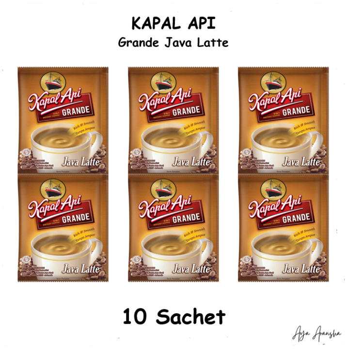 KAPAL API I Grande Java Latte I 10 Sachet | Lazada Indonesia
