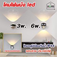 ไฟผนังLED ไฟตกแต่งห้อง ไฟติดผนัง ไฟผนังภายใน ภายนอก LED wall Light 3W , 6W ไฟส่อง 1ทาง และ 2ทาง สวยและโดดเด่น มีดีไซน์ By Home Device