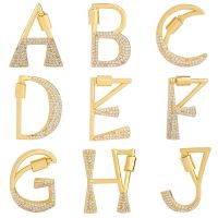 Juya DIY Pendant Name Jewelry Making Supplies Handmade Creative Initial Letters Carabiner Fastener Screw Lock Clasps Accessories