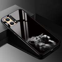 เคสโทรศัพท์2กระจกเทมเปอร์สำหรับ OPPO Reno7 4G ปก A54s A16 A16s A17 A5 A9 2020 Realme 6 Pro อย่างแข็งสุดหรูกันชนหลัง Reno 7 4G FashionLuxury