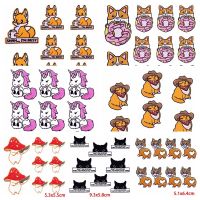 Pulaqi 10 PCS Wholesale Cute Animal Patch Embroidered Patches For Clothing Thermoadhesive Patches On Clothes Cartoon Corgi Cat