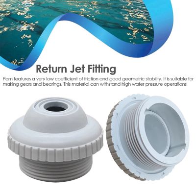 6X Swimming Pool Return Jet Fitting Massage Nozzle Inlet Outlet Bath Tub Nozzle with Adjustable Jet Eyeball Pool Tool