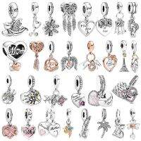 【CC】▣☜☑  925 Sterling   Mum Dangle Catcher Original Jewelry DiyBeads