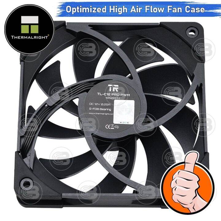 coolblasterthai-thermalright-tl-c12pro-1850-rmp-high-air-flow-fan-case-size-120-mm-ประกัน-6-ปี