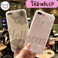 เคสซิลิโคนสกรีนลายดอกไม้ ใช้สำหรับIPทุกรุ่น  6plus 7/8plus Xs XR 11 11pro 12 12 pro 13 13 pro #1002