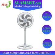 Quạt đứng Asia Turbo DTB1601xám trắng, sải cánh 40cm sử dụng văn phòng