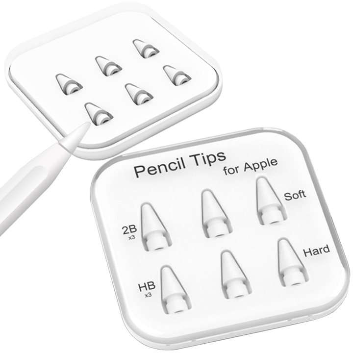 Pencil Tips for Apple Pencil Soft Tip. Stylus Pen Nibs for Apple Pencil