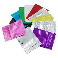 200Pcs/ Lot 7.5*10cm Multicolor Zipper Top Aluminum Foil Resealable Valve Pack Ziplock Bags Food Grocery Storage Package Pouches Food Storage Dispense