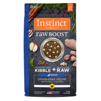 อาหารเม็ดสำหรับสุนัขสูงวัย อินสติงต์ รอว์บูส เนื้อไก่ Instinct Dog Raw Boost Senior Grain-Free Recipe Chicken