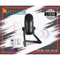 สินค้าขายดี!!! FIFINE K678 USB Microphone ไมโครโฟน USB สำหรับ Steamer รับประกันศูนย์ 1 ปี ที่ชาร์จ แท็บเล็ต ไร้สาย เสียง หูฟัง เคส ลำโพง Wireless Bluetooth โทรศัพท์ USB ปลั๊ก เมาท์ HDMI สายคอมพิวเตอร์