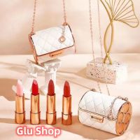 （Glu Shop）Hompar [พร้อมส่ง] ชุดลิปสติก ลิปกลอส เนื้อแมตต์กํามะหยี่ ติดทนนาน ให้ความชุ่มชื้น 4 ชิ้น