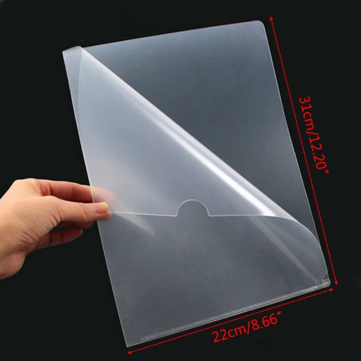 20-pcs-clear-presentation-files-paper-cover-transparent-binding-report-a4-folder