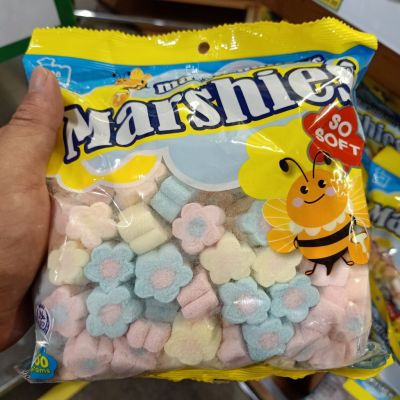 อาหารนำเข้า🌀 Marsh Mallow Wanilla Markerburg Marshies Mini Twist Marshmallows 150gflower