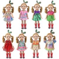 New Lovely Vintage Suit For American Girl Doll 14 Inch 36cm Wellie Wishers Doll Clothes Shoes Are Not Included.