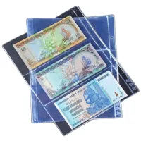 10PCS/Lot 3 Pockets Per Page Banknotes Paper Money Album Banknote Paper Money Postage Stamp Badges Tokens Medallions Collection  Photo Albums
