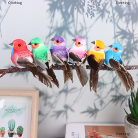 Clothing mother and baby 1PC ประดิษฐ์นกจำลองขนนกรุ่น Garden Decor Emulation BIRD