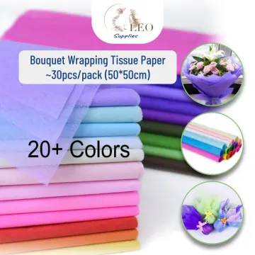 10pcs Solid Color Flower Wrapping Paper, Red PVC Gift Wrap, For Flower,  Gift Box