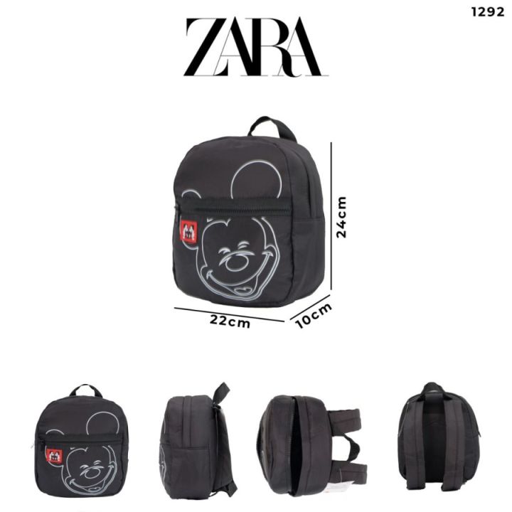 Zara - Disney Mickey Mouse Backpack - White - Unisex
