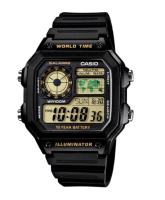 Casio นาฬิกาข้อมือ รุ่น AE-1200WH-1B ของใหม่ของแท้100% ประกันศูนย์เซ็นทรัลCMG 1 ปี จากร้าน MIN WATCH