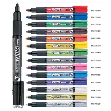 Pentel Permanent Paint Markers MFP10 Extra Fine Paint Marker - White Gold  Silver