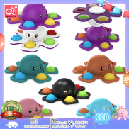 Silicone Face-changing Octopus Gyro Bubble Music Stress Relief Artifact