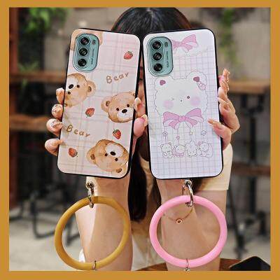 solid color The New Phone Case For MOTO G62 5G protective dust-proof Cartoon trend cute texture personality ultra thin