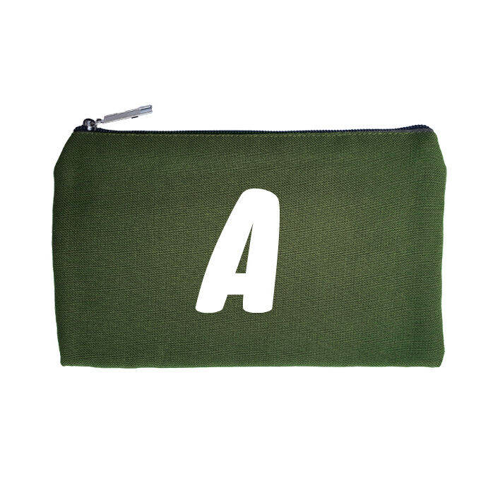 MYRIAD White Initial Army Green Pouch Lazada PH