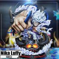 อะนิเมะเรื่องวันพีชพระอาทิตย์ GK Nika Gear 5 Monkey D ลูฟี่ปะทะ Kaido Dragon ต่อสู้ PVC ของขวัญโมเดลของเล่นชุดฟิกเกอร์แอคชั่น